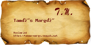 Tamás Margó névjegykártya