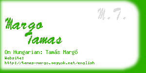margo tamas business card